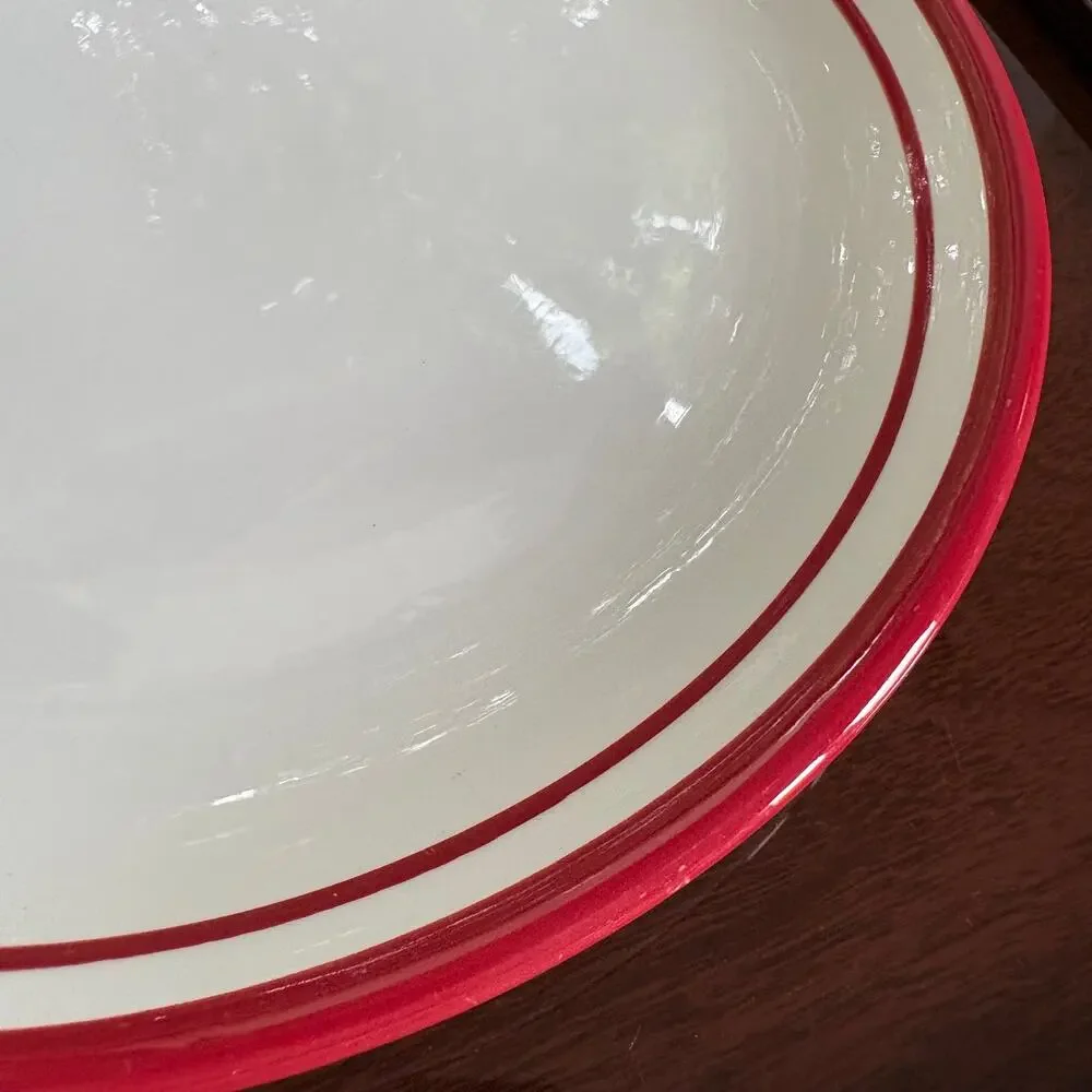 Dansk Maraschino Red Stripe 10.5 Dinner Plate